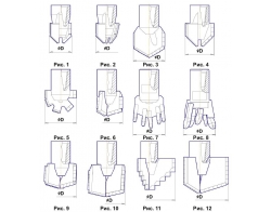 Долота лопастные с резьбовой муфтой и промывкой (Резьба замковая З-50 ГОСТ 7918-75)