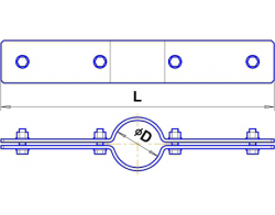 Хомуты трубы обсадной