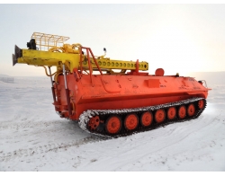 Установка буровая гидромеханизированная УБГМ-1Т на базе многоцелевого снегоболотохода КТМ-10-01 (МТЛБу)